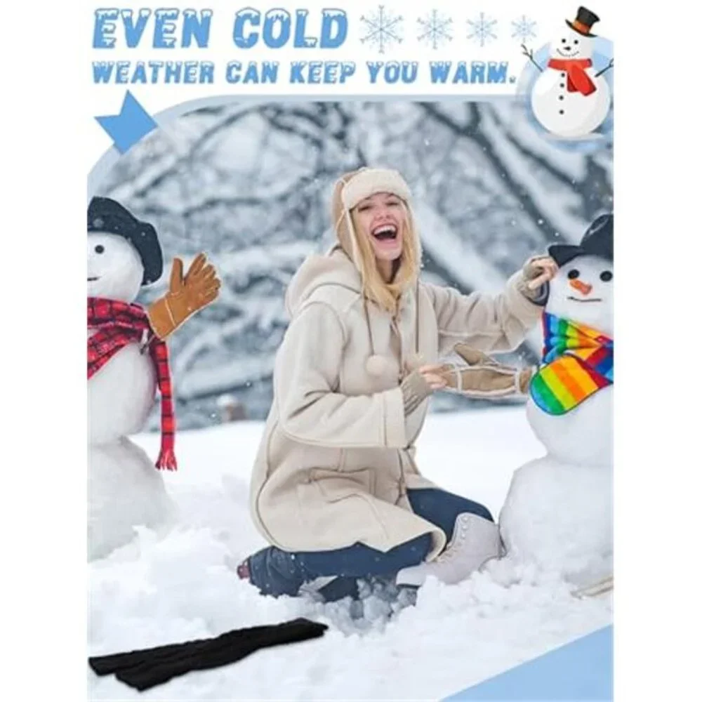 3 Pairs Women's Long Fingerless Gloves Knit Wrist Warmer with Thumb